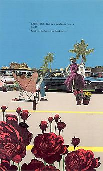 MARK BENNETT
The Effects of Fords on Barbara (Shut up Barbara, I'm Drinking)
2000, cibachrome print,40 x 30 inches, edition: 20