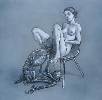 Erik Thor Sandberg
Untitled
2009, gouache, 10 x 10 inches.