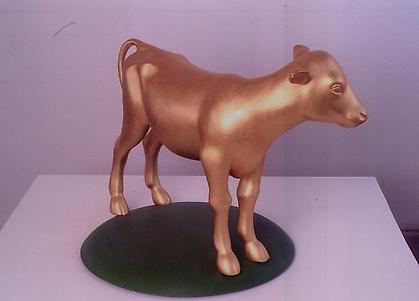 Kenny Hunter
Golden Calf
2002, glass reinforced plastic, gold leaf and wood.