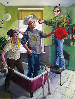 Nathaniel Rogers
Rub a Dub Dub
2008, oil on panel, 10 x 8 inches.
Contact the gallery for additional images and details.