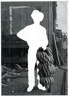 Andrea Chung (Maryland Institute College of Art)
<i>daylight cum an mi waan guh home</i> -  2008, photograph and cut-out, 19 x 15 inches.