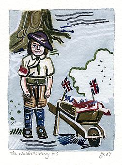 JULIE ROBERTS
The Children's Army #5
2009, watercolor on paper, 8.25 x 6.25 inches