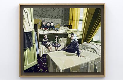 JULIE ROBERTS
Digs (homeless family after Don McCullin)
2012, oil on linen, 40.5 x 40.5 inches
