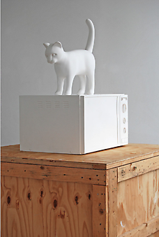 KENNY HUNTER
Cat with microwave
2012, polyester resin, paint, 31.5 x 18 x 21.5 inches