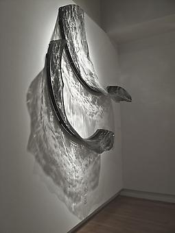 ADAM NELSON
Alluvion
2012, PETG plastic, screen printed imagery, steel, light, 78 x 78 x 20