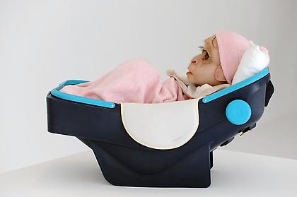PATRICIA PICCININI
Foundling
2008, Silicone, human hair, polyester, nylon, wool, glass, plastic, 26 x 16 x 14.5 inches