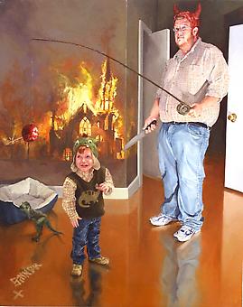 NATHANIEL ROGERS
Father Knows Best
2011, oil on panel, 15 x 12 inches