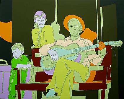 LISA RUYTER
Marion Post Wolcott "Natchitoches, Louisiana"
2010, acrylic on canvas, 47 x 59 inches