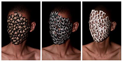 WILMER WILSON IV
Henry Box Brown: Heads (1¢, 2¢, 5¢) - Triptych
2012, archival pigment prints, 23 x 15 inches each, ed: 5