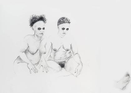 Zoë Charlton
Cousin 7
2008, graphite and gouache on paper, 52 x 72 inches.