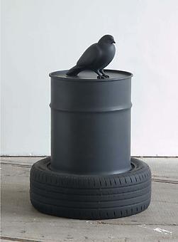 Kenny Hunter
The Wasteland
2008, resin, oil can, jesmonite, paint, 88 x 63 x 63 cm, edition: 2/3
Contact the gallery for details.