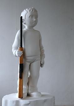 KENNY HUNTER
Boy with rifle
2012, polyester resin, acrylic resin, wood, paint, 54 x 29.5 x 29.5 inches