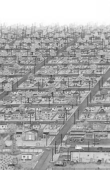 BEN TOLMAN
Suburbs
2012, ink on paper, 78 x 50 inches