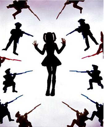 <i>Anarchy (Alice in Wonderland)</i>, 2011
Cibachrome print, silicone, acrylic, wood frame
Image: 60 by 50 inches (152.4 x 127 cm)
Frame: 66 by 56 inches (167.6 x 142.2 cm)
Edition1/3 Image