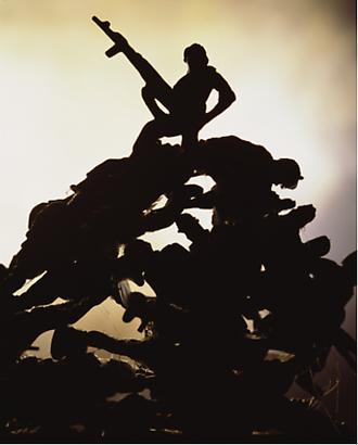 <i>Anarchy (American Monument)</i>, 2011
Cibachrome print, silicone, acrylic, wood frame
Image: 60 by 50 inches (152.4 x 127 cm)
Frame: 66 by 56 inches (167.6 x 142.2 cm)
Edition1/3 Image