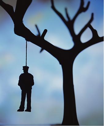 <i>Anarchy (The Hanging)</i>, 2011
Cibachrome print, silicone, acrylic, wood frame
Image: 60 by 50 inches (152.4 x 127 cm)
Frame: 66 by 56 inches (167.6 x 142.2 cm)
Edition1/3 Image