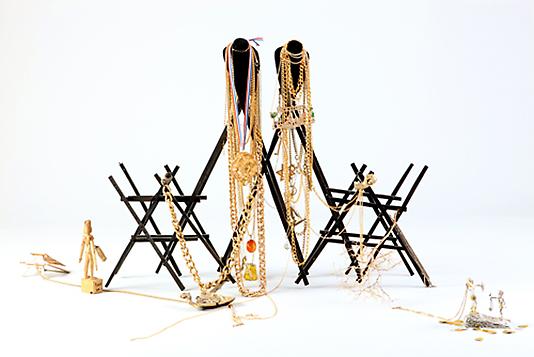 Ravit Mishli
Happination, 2010	  
Mixed Media
100 x16 X 70 cm
