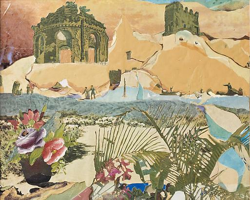<i>Two Nails Capped by the Sea</i>, 2009
Mixed media on board
11 x 13 inches