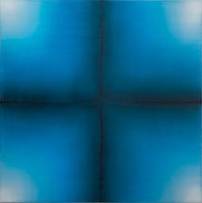 Indigo Cross, 2010
Oil on canvas
108 x 108 inches
275 x 275 cm