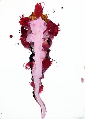 <i>Untitled (Figures of Eros)</i>, 2008
Acrylic and oil crayon on paper
30 1/2 x 22 3/4 inches