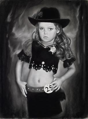 <i>Sheriff Twenty Five</i>, 2009
Charcoal on paper
26 x 23 inches