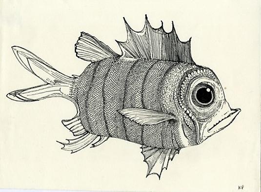 Kristofer Porter
Fish, 2010
ink on paper
7.5 x 10.25 inches