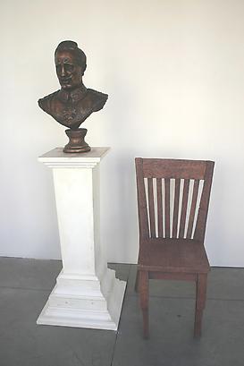 Sasha Serber
A moment before the meeting between Herzl and wilhelm the 2nd, 2010	  
Installation
Mixed media