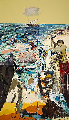 <i>Un Ville Ou IL Fait Bon Vivre</i>, 2008
Mixed media on wood
84 x 48 inches