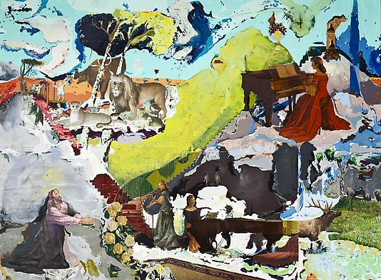 <i>Cloud Ceiling</i>, 2009
Mixed media on wood
44 x 59 inches