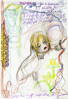 <i>March 2010 #2 Dublin</i>, 2011
Marker, colored pencil, graphite on paper
16 1/2 x 11 5/8 inches
