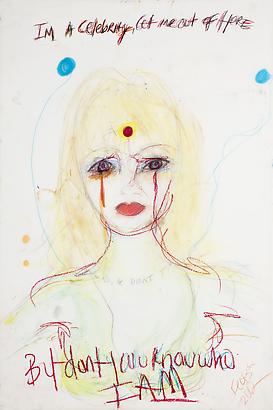 <i>Don't You Know Who I Am?</i>, 2012
Pastel, watercolor, graphite on vellum