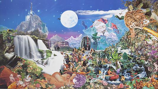 George Rahme
<em>Flower of the Moon</em>, 2010
48 x 84 in
Paper on board
