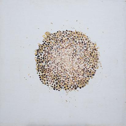 George Rahme
<em>Pigskin Thrill</em>, 2010
44.5 x 44.25 in
Paper on board