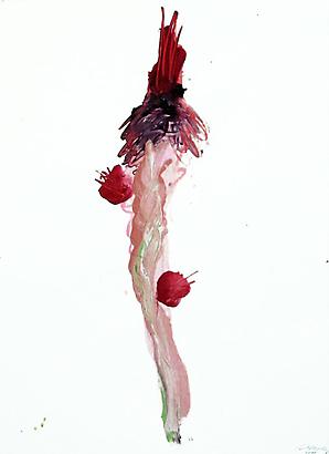 <i>Untitled (Figures of Eros)</i>, 2008
Acrylic and oil crayon on paper
30 1/2 x 22 3/4 inches