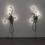 He or She and She or He
2009
Flexible electrical conduit, porcelain light sockets, 
mirrored light bulbs, electrical hardware
74 x 34 x 11 in; 66 x 24 x 13 in
Unique