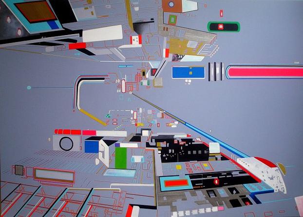 ROMAIN ERKILETLIAN
MJMJ
2007
Acrylic on canvas
50 x 70 x 2 inches