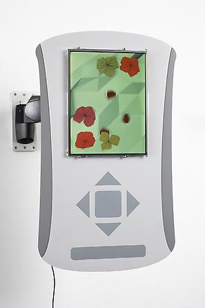 PDA, 2001
Custom software, Macintosh G3 Powerbook, acrylic plastic, plastic laminate, steel armature
30 x 22 x 10 inches (variable)
Edition of 3
SGI2706