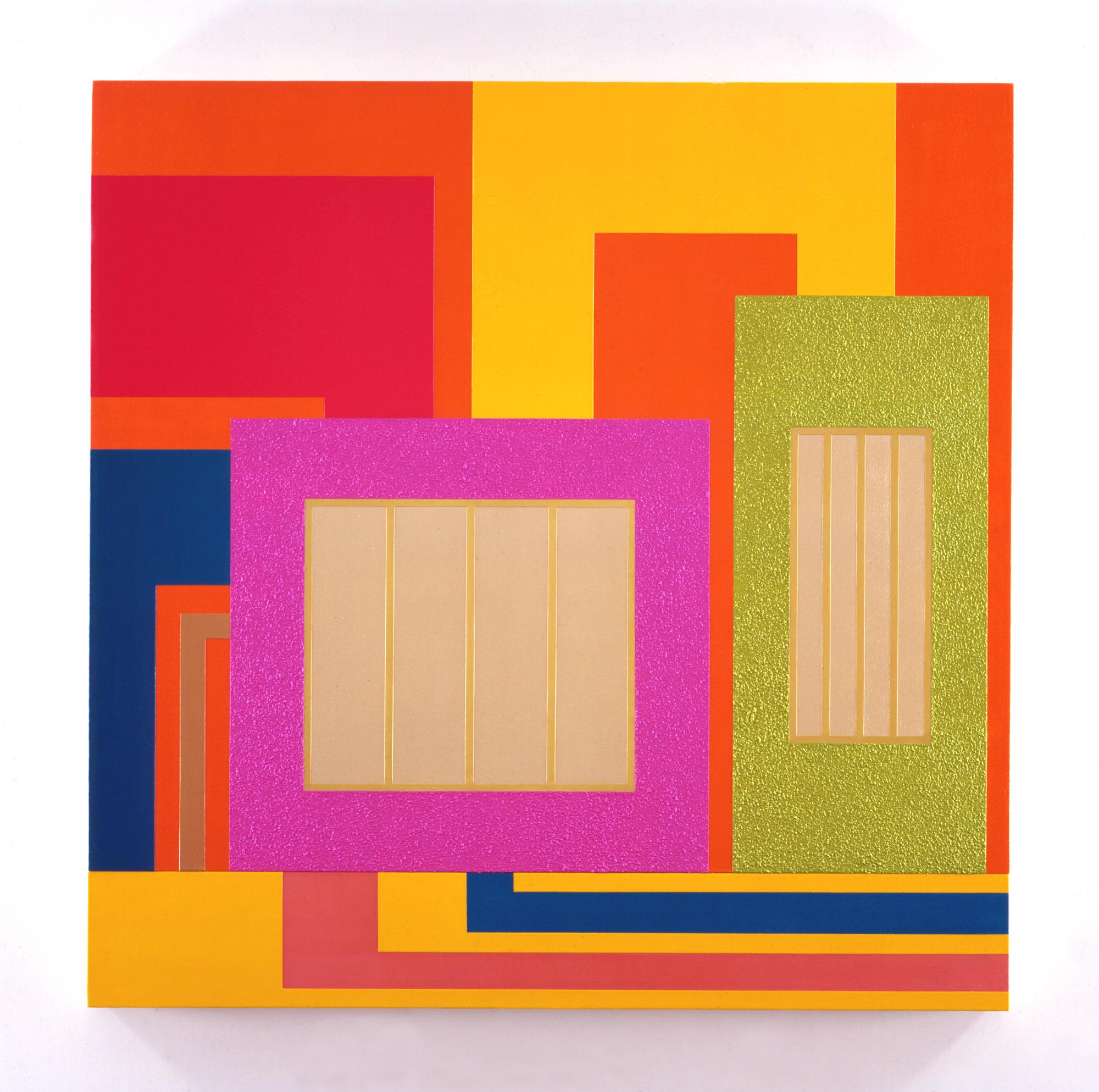 PETER HALLEY
Popism, 1998
Acrylic, fluorescent acrylic, metallic acrylic and Roll-a-Tex on canvas
75 x 74 inches
SGI3171