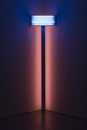 DAN FLAVIN
Untitled (To Jorg Schellmann)
1994
Four 2-foot blue, one 7-foot pink fluorescent lights, with fixtures
92 x 24 x 7 7/8 in
Edition 3/5
Fabricated 3