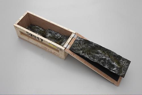 <i>Haul IXX</i>, 2009
Wood, resin, pigments
11 x 27 x 10.5 inches (27.9 x 68.6 x 26.7 cm)  (variable)