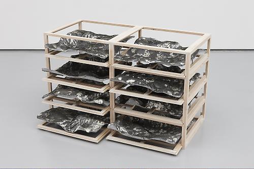 <i>Untitled 1/3</i>, 2009
Wood, resin, pigments, steel, epoxy
21 x 33 x 15 inches (53.3 x 83.8 x 38.1 cm)
KS 1847