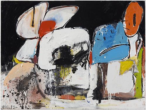 Eddie Martinez
Untitled 
Oil paint and spray paint on canvas
36 x 48 inches (91.4 x 121.9 cm)