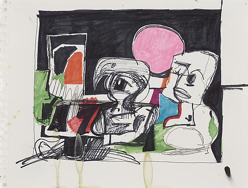 Eddie Martinez
Untitled 
mixed media
8 x 10.5 inches (20.3 x 26.7 cm)