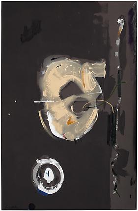 <i>Paris at Night</i>, 1986
Acrylic on canvas
86 x 55 1/2 inches (218.4 x 141 cm)