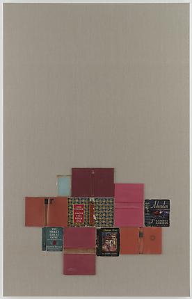 <i>The Sweet Cheat Gone</i>, 2011
Paper cover and hardcover books on linen
86 x 55 inches (218.4 x 139.7 cm)