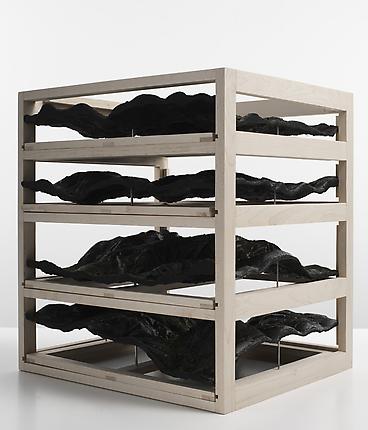 <i>Untitled (drawer unit)</i>, 2009
Beechwood, resin, pigments
19 x 30 x 34 inches (48.3 x 76.2 x 86.4 cm) (variable)