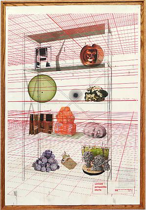 <i>The Sixth Platonic Solid</i>, 2008
Acrylic, pencil, silkscreen, and inkjet on canvas
77 x 53 inches (195.6 x 134.6 cm)
