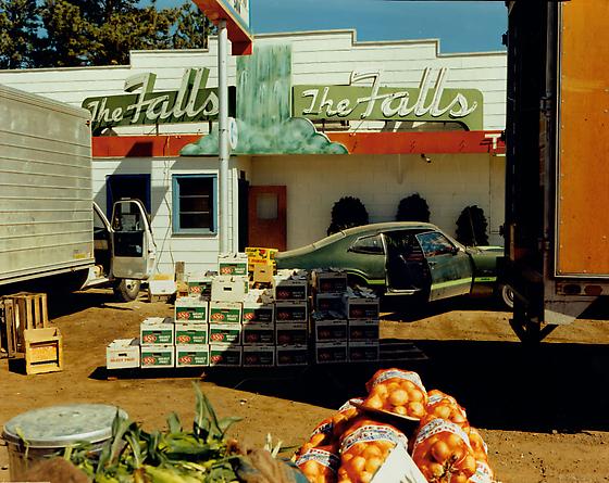 Stephen Shore 
US 10, Post Falls, Idaho, August 25, 1974