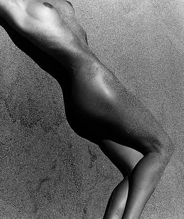 Carrie in Sand (Detail), Paradise Cove, 1988