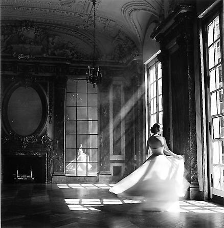 Bernadette twirling, Burden Mansion, New York City, 1997